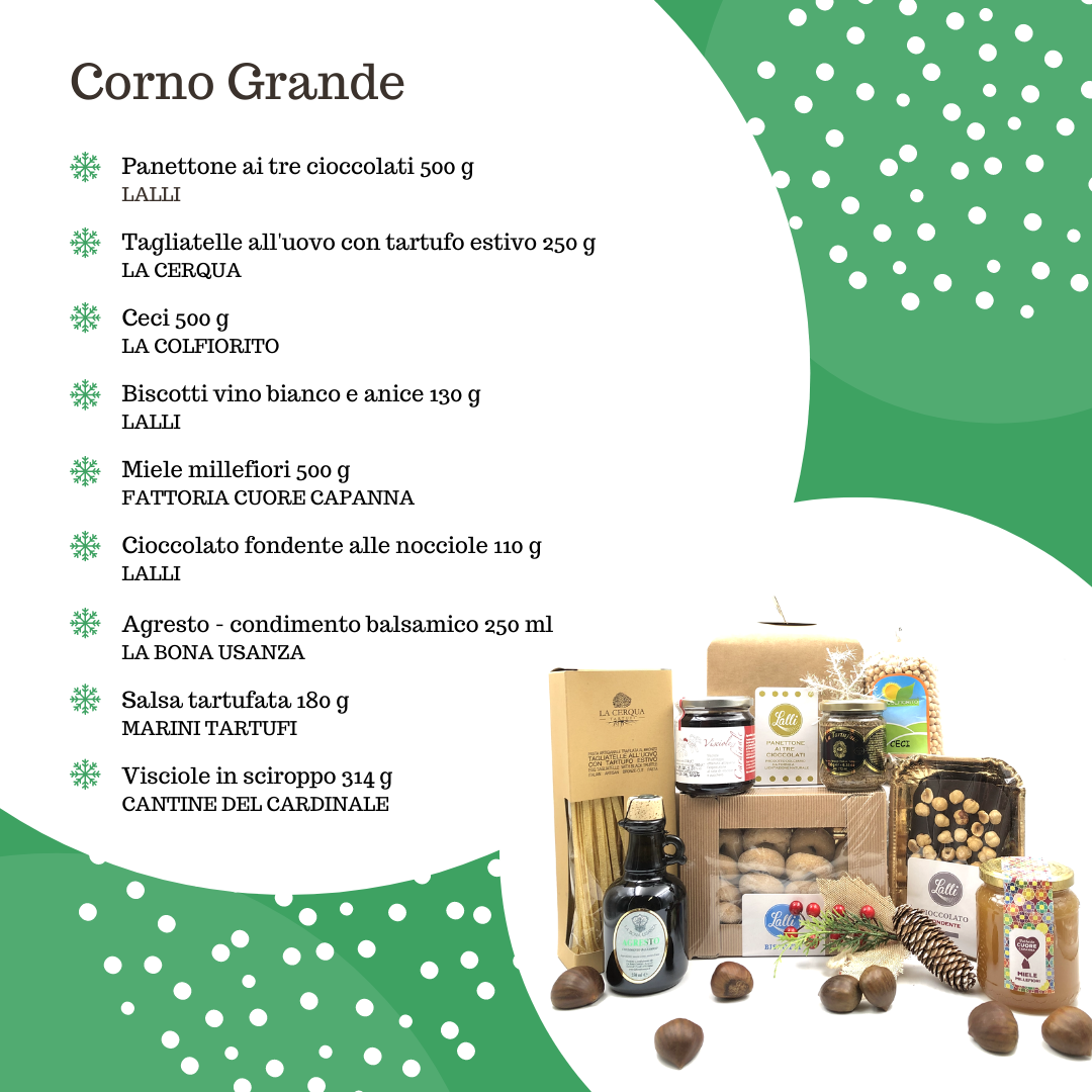 Acquista il Pacco Natale Corno Grande