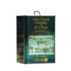 Organic EV olive oil in tin can