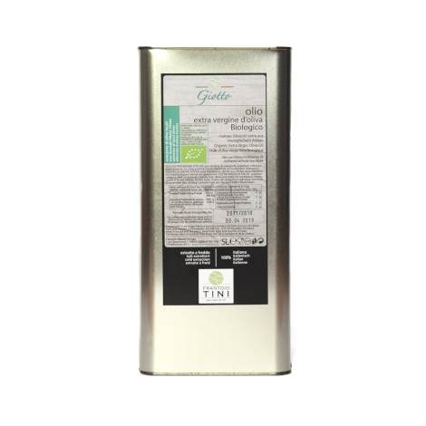 Giotto - Organic EV olive oil in tin can
