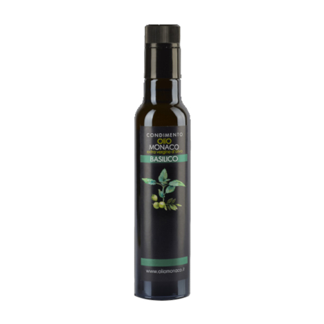 Basil flavoured EV olive oil