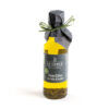 Olive oil with sliced black truffle