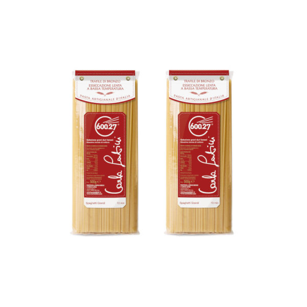 Spaghetti Grandi pasta 100% artigianale Italiana - grano duro coltivati e macinati in Italia ad essicazione lenta in…