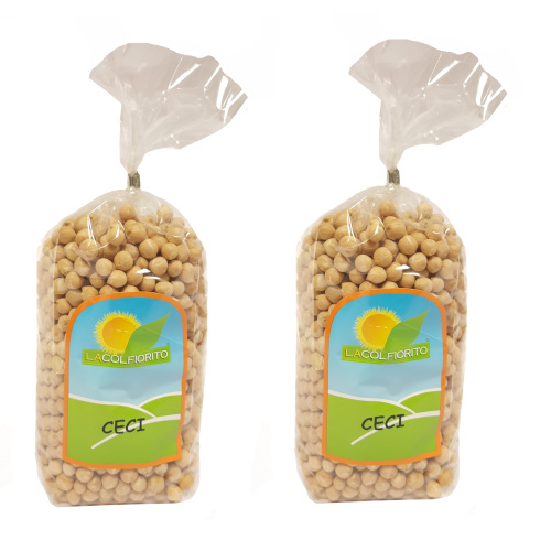Ceci secchi degli Altopiani di Colfiorito – 2 pacchi da 500gr – La Colfiorito – ceci senza trattamenti chimici