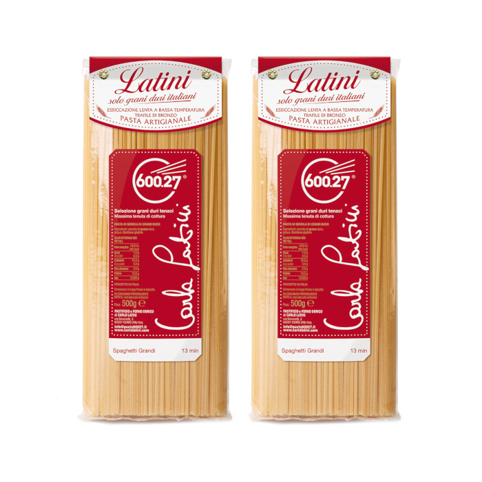 Spaghetti Grandi trafile di bronzo - 2 pacchi da 500gr - Carla Latini