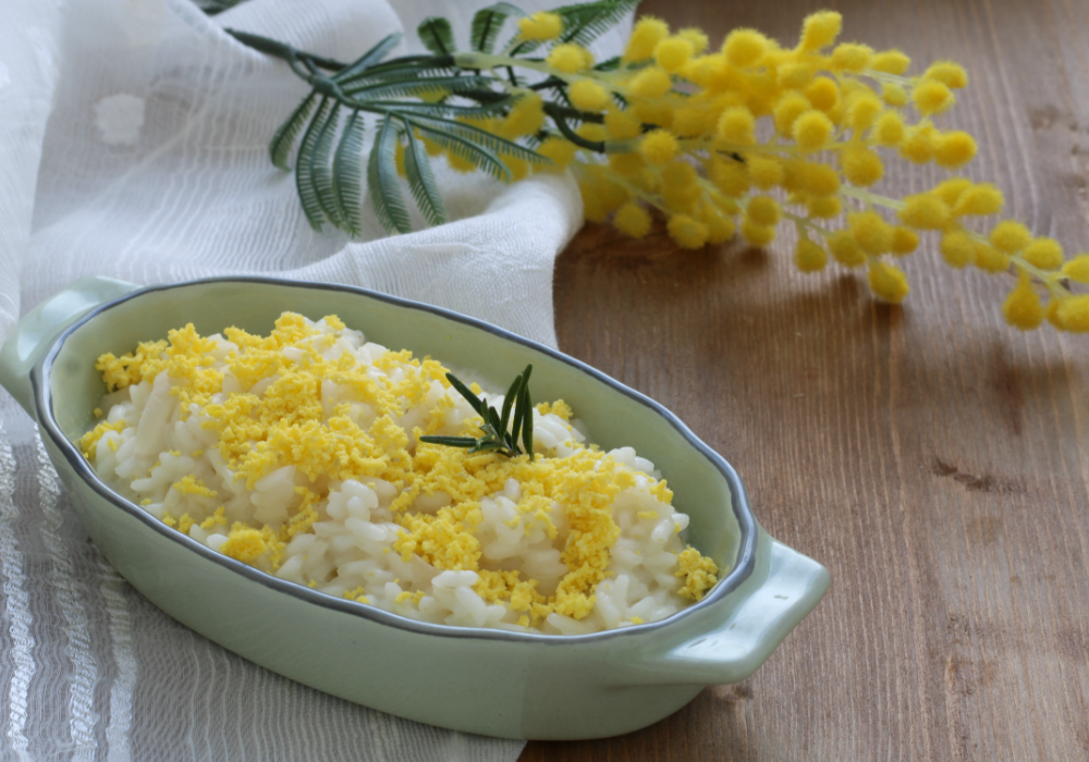 Una ricetta speciale per un giorno speciale: risotto mimosa